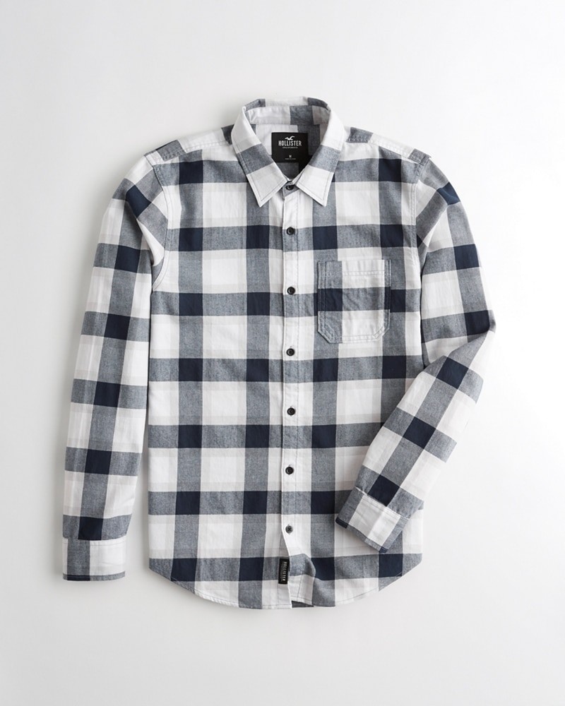 Hình Áo sơmi nam Hollister HCO-US-SM25 Twill Slim Fit Shirt