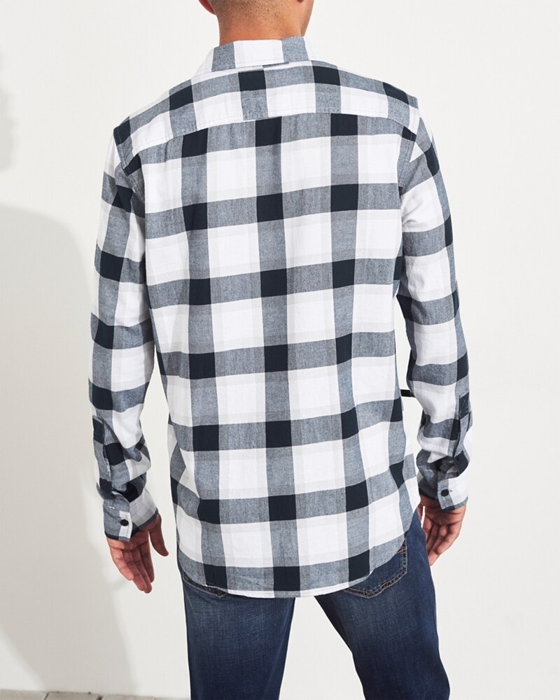 Hình Áo sơmi nam Hollister HCO-US-SM25 Twill Slim Fit Shirt