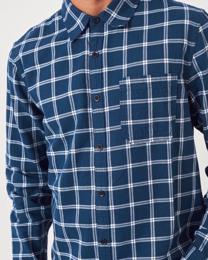 Hình Áo sơmi nam Hollister HCO-US-SM26 Twill Slim Fit Shirt