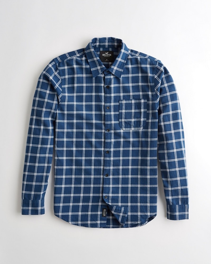Hình Áo sơmi nam Hollister HCO-US-SM26 Twill Slim Fit Shirt