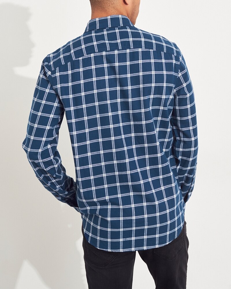 Hình Áo sơmi nam Hollister HCO-US-SM26 Twill Slim Fit Shirt