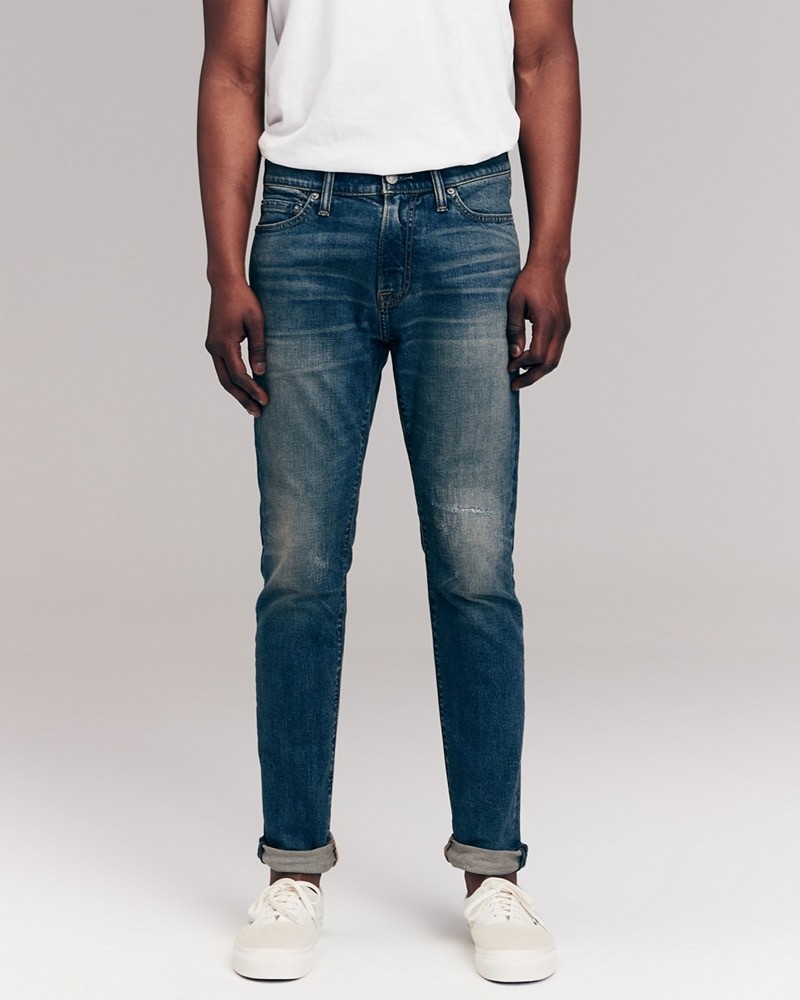 Hình Quần Jean nam Abercrombie & Fitch AF-US-J46 DISTRESSED SUPER SKINNY JEANS