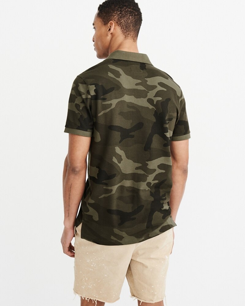 Hình Áo thun polo Abercrombie & Fitch AF-US-P33 Camo Icon Polo Signature Fit