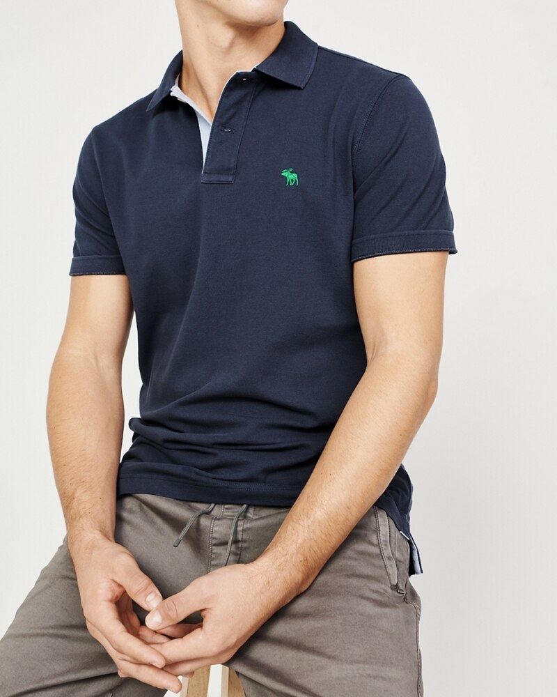 Hình Áo thun polo Abercrombie & Fitch AF-US-P36 Stretch Icon Polo Signature Fit