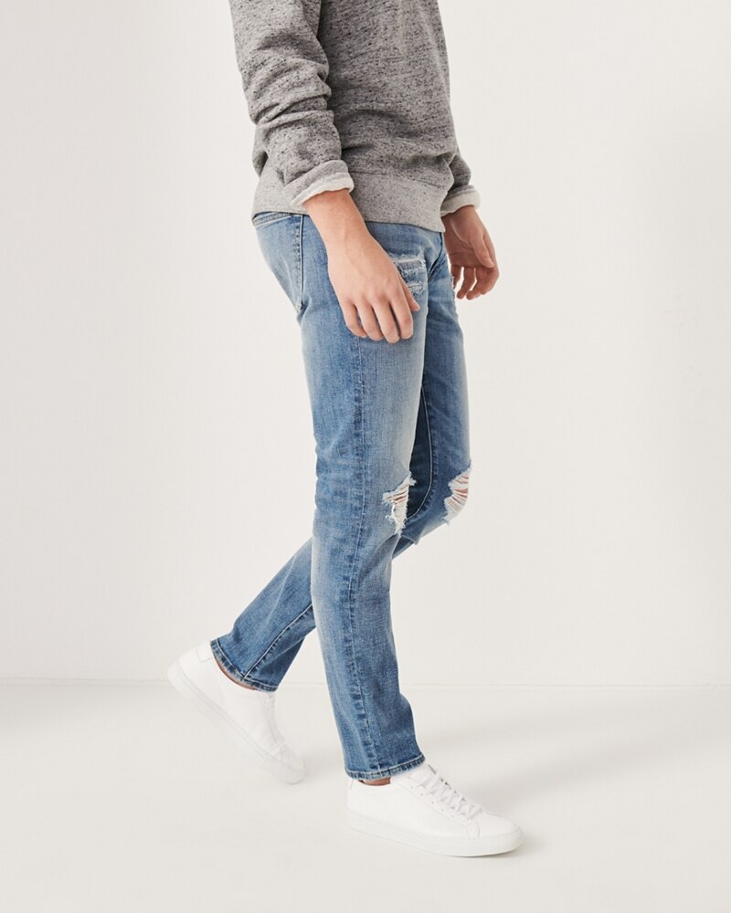 Hình Quần Jean nam Abercrombie & Fitch AF-US-J51 Ripped Skinny Jeans