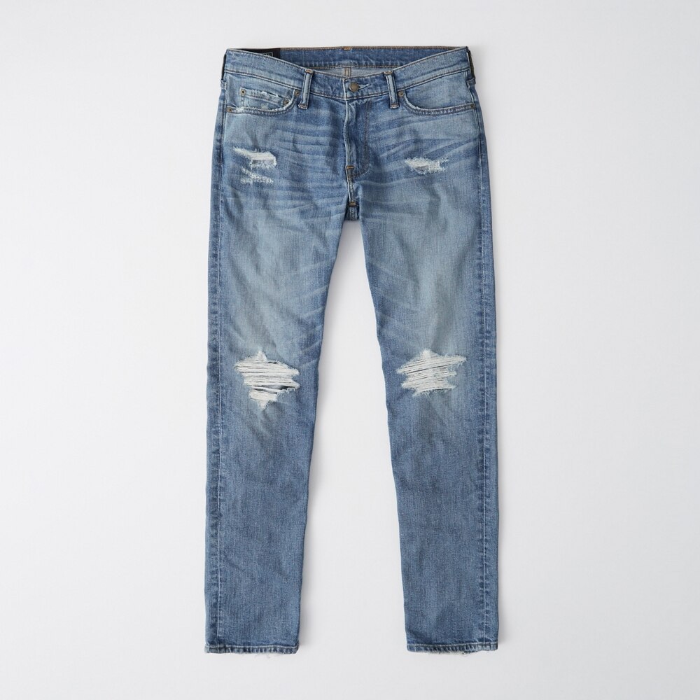 Hình Quần Jean nam Abercrombie & Fitch AF-US-J51 Ripped Skinny Jeans