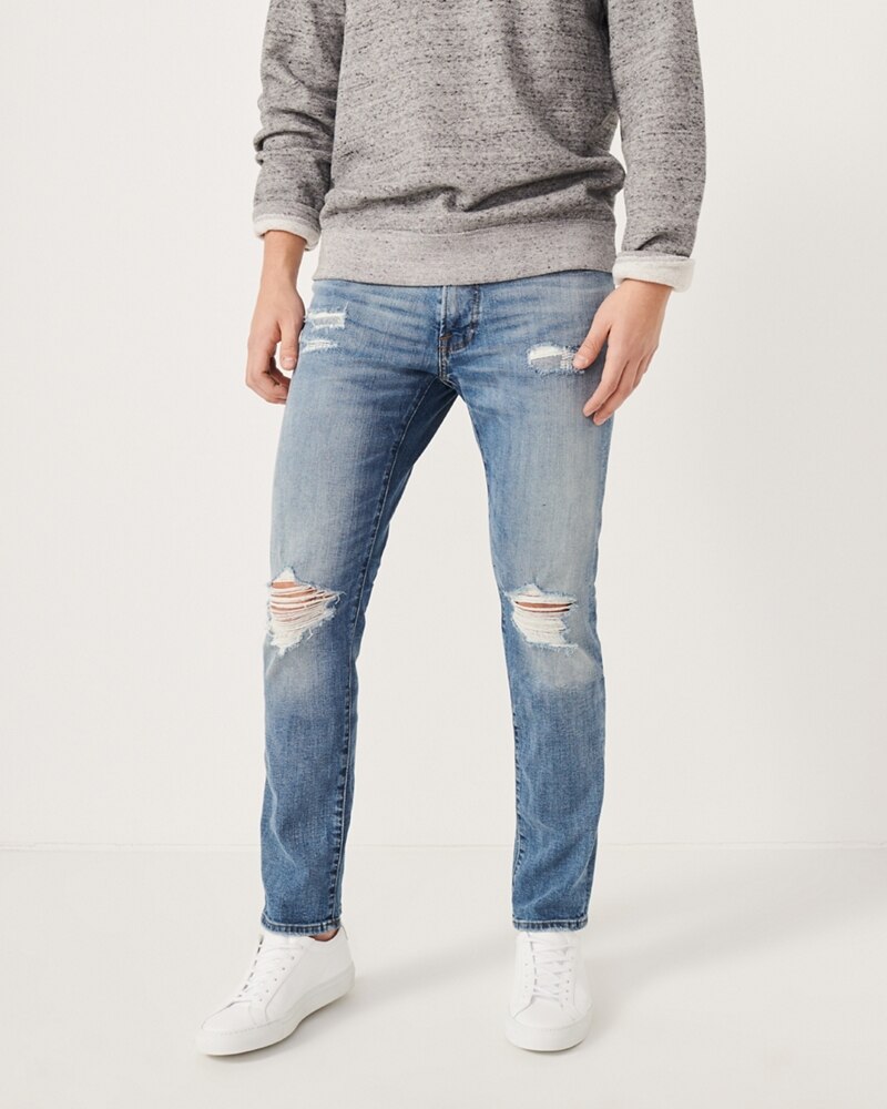Hình Quần Jean nam Abercrombie & Fitch AF-US-J51 Ripped Skinny Jeans