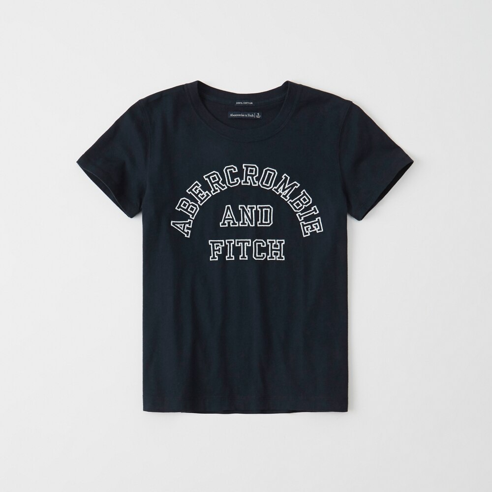 Hình Áo thun nữ Abercrombie & Fitch AF-US-NT11 Embroidered Logo Tee