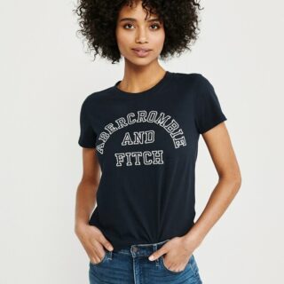 Hình Áo thun nữ Abercrombie & Fitch AF-US-NT11 Embroidered Logo Tee