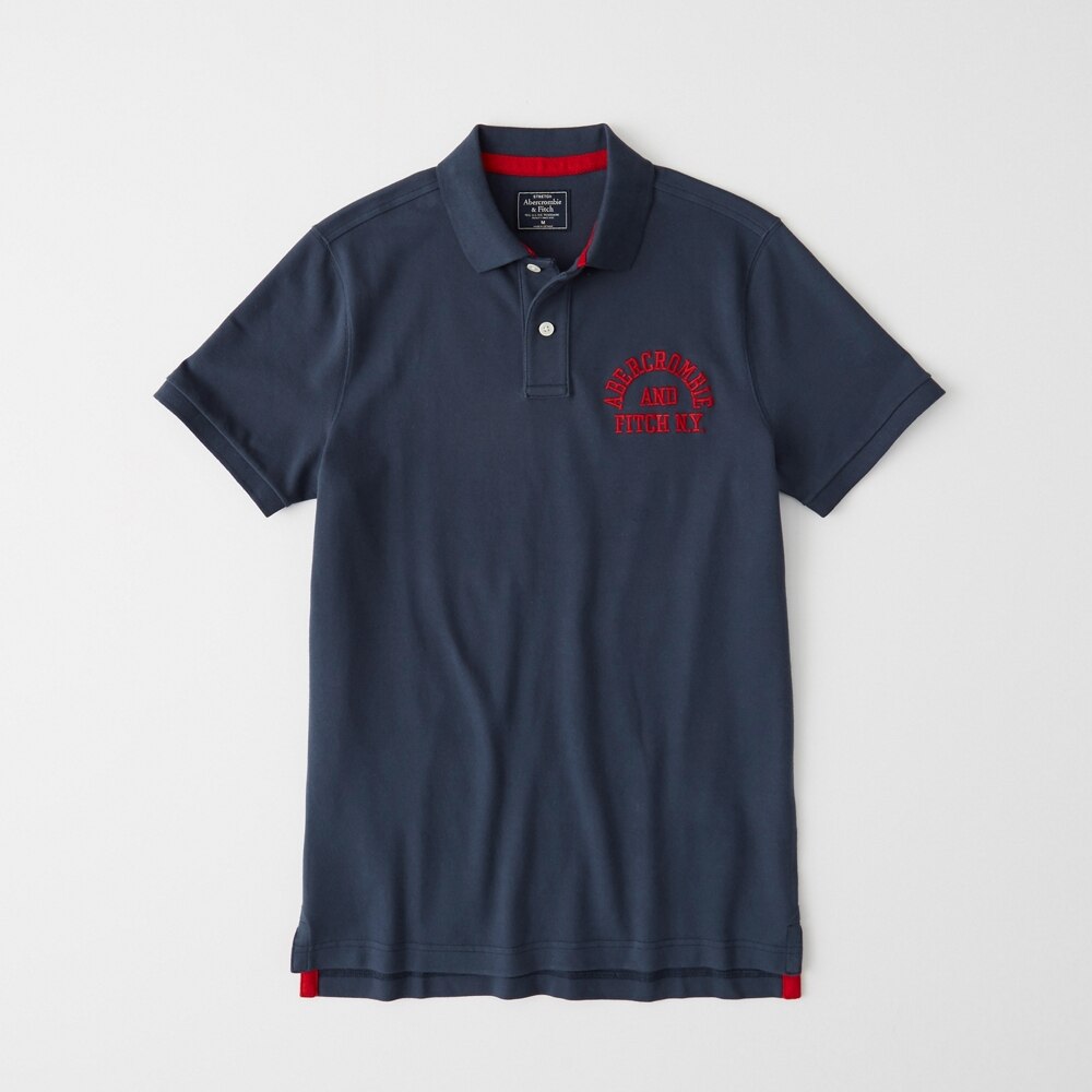 Hình Áo thun polo Abercrombie & Fitch AF-US-P43 Stretch Logo Polo