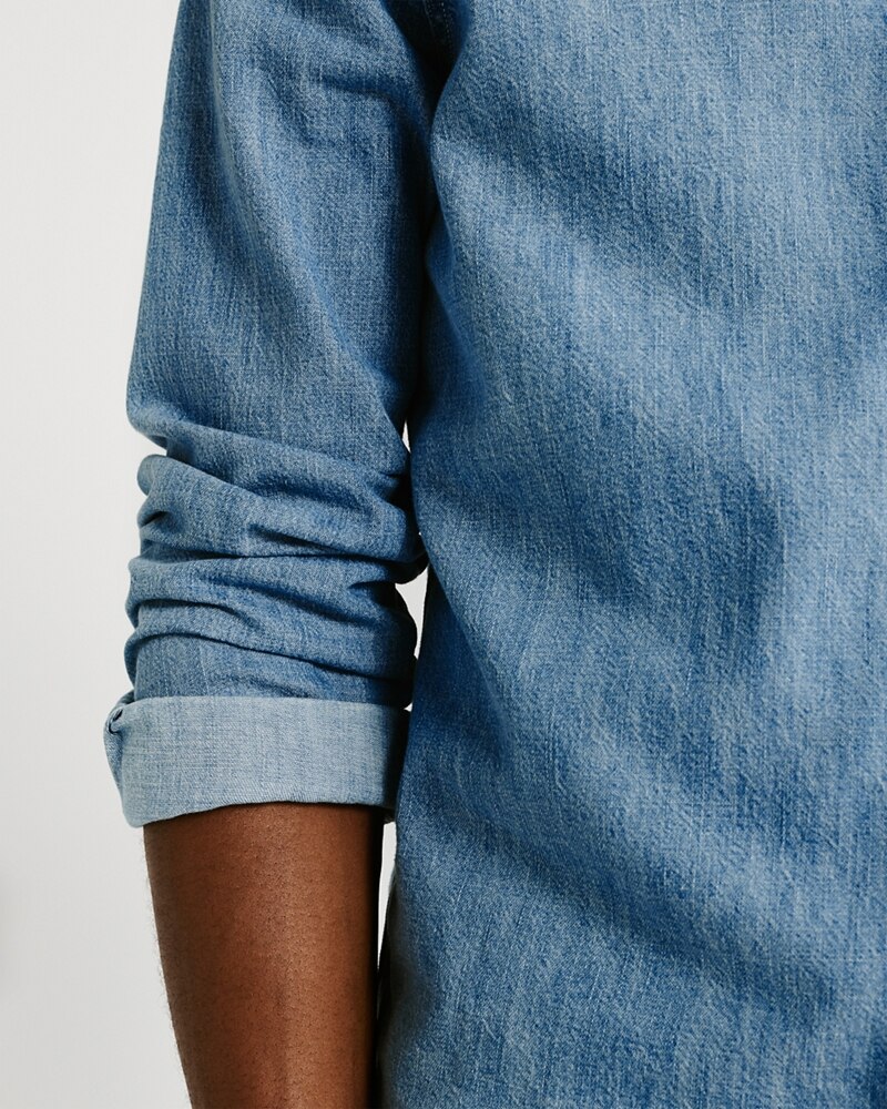 Áo sơmi nam Abercrombie & Fitch AF-US-SM92 One-Pocket Denim Shirt