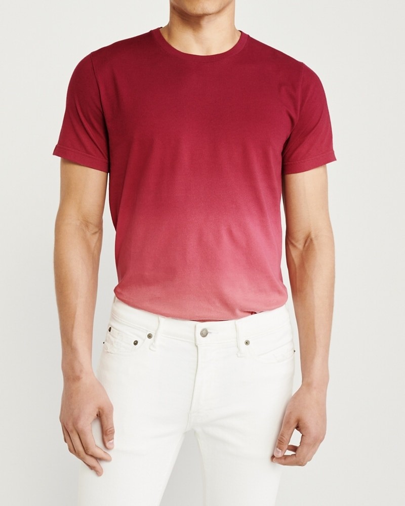 Hình Áo thun nam Abercrombie & Fitch AF-US-T42 DIP-DYE CREW TEE