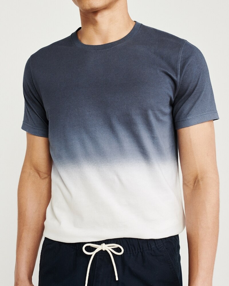 Hình Áo thun nam Abercrombie & Fitch AF-US-T44 DIP-DYE CREW TEE