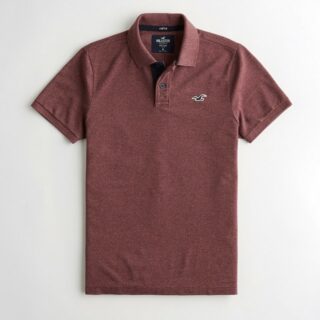 Hình Áo thun nam Hollister HCO-P215 Stretch Classic Fit Polo heather burgundy