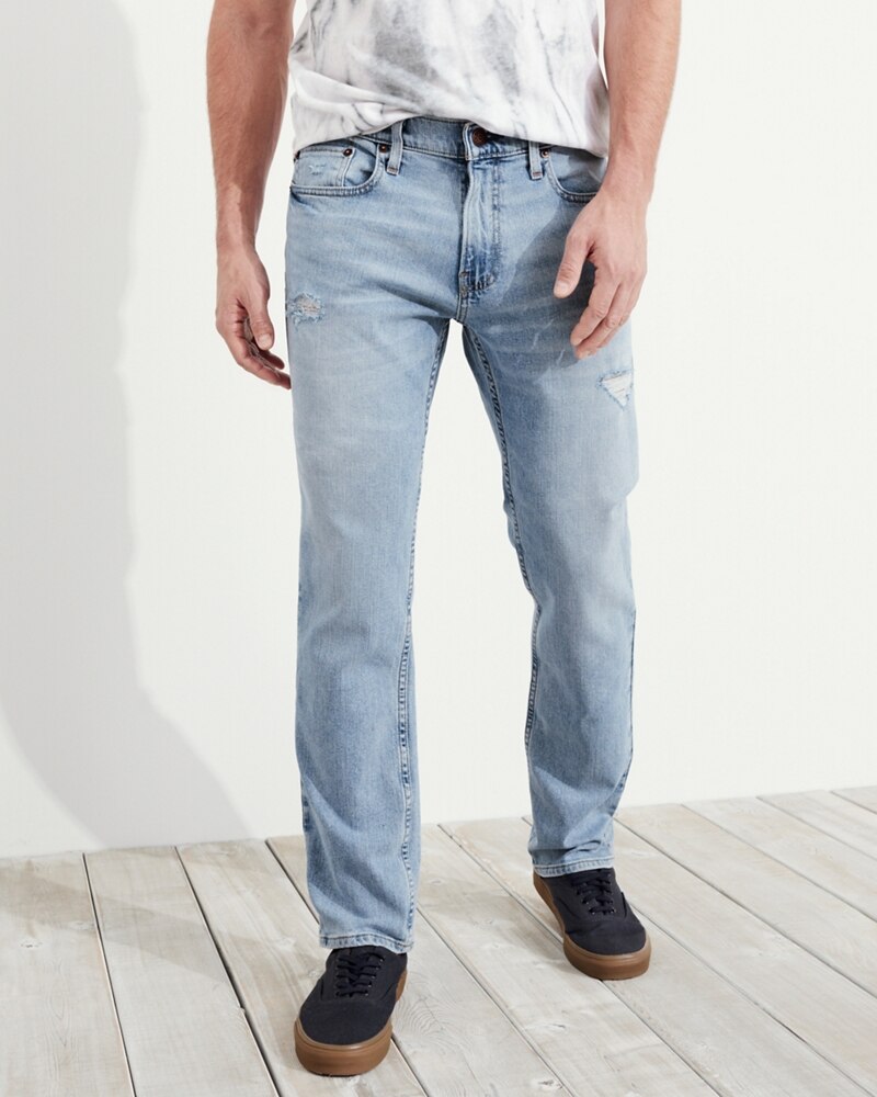 slim straight hollister jeans