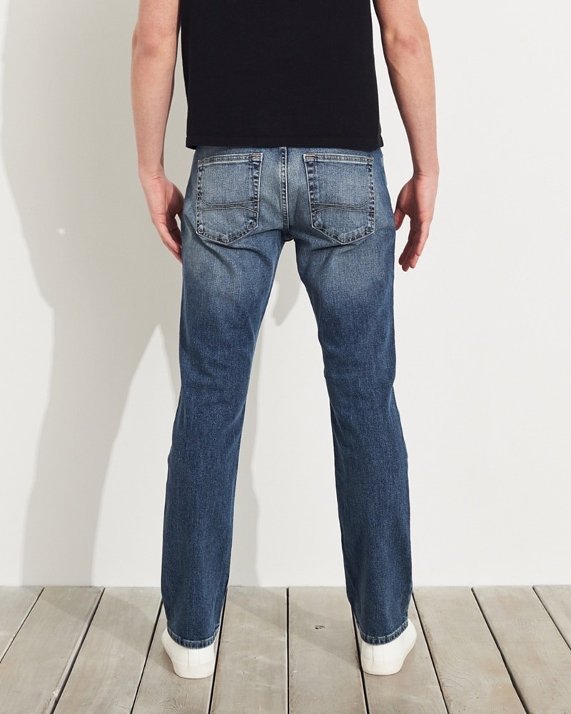 Hình Quần jean nam Hollister HCO-US-J25 Slim Straight light medium wash