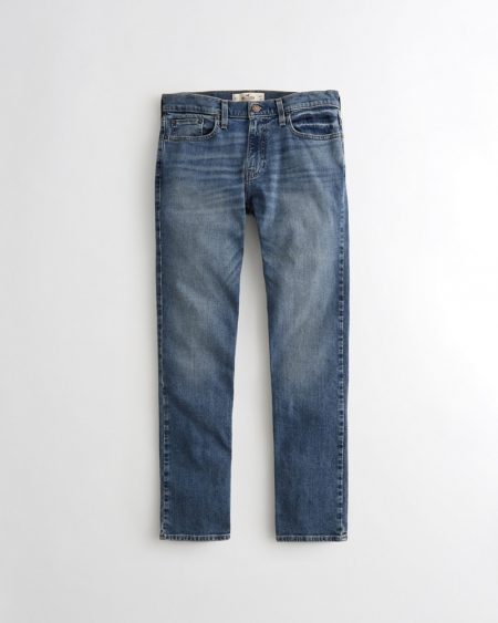 Hình Quần jean nam Hollister HCO-US-J25 Slim Straight light medium wash