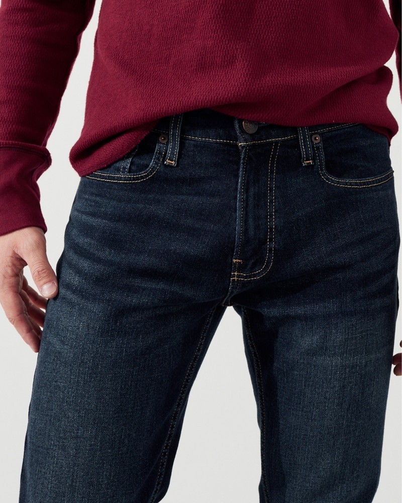 Hình Quần jean nam Hollister HCO-US-J26 Slim Straight dark wash
