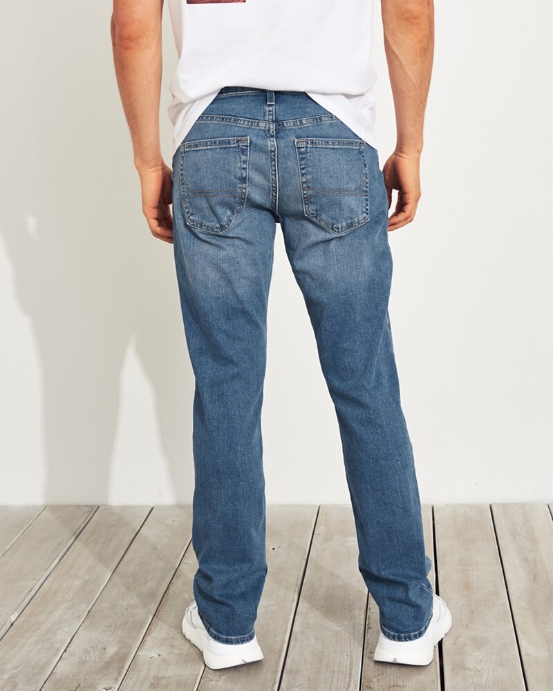 Hình Quần jean nam Hollister HCO-US-J27 Slim Straight bright medium wash