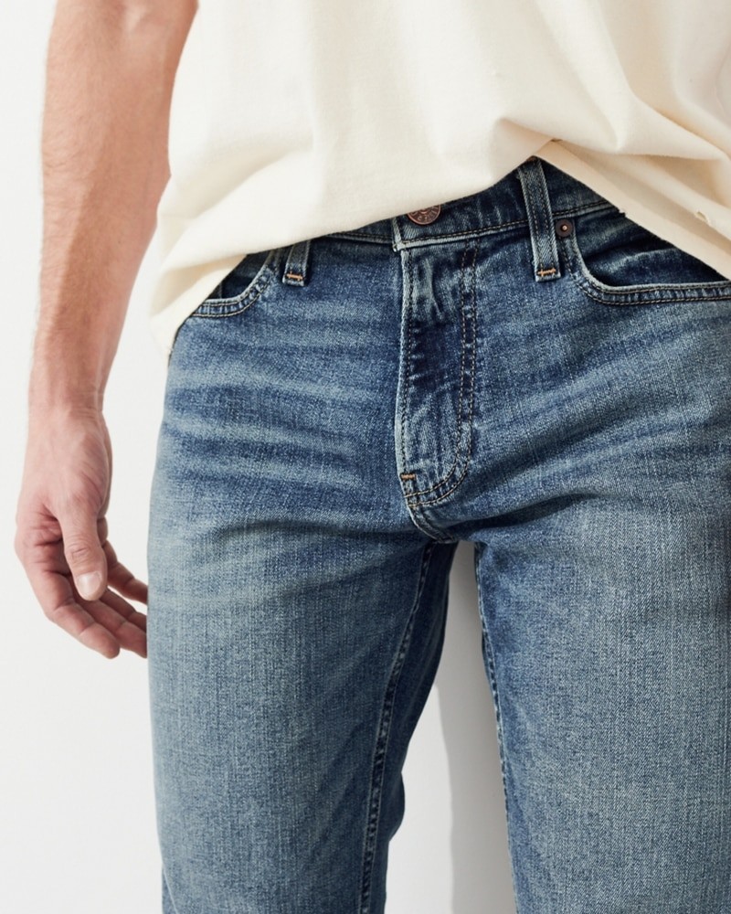 Hình Quần jean nam Hollister HCO-US-J27 Slim Straight bright medium wash