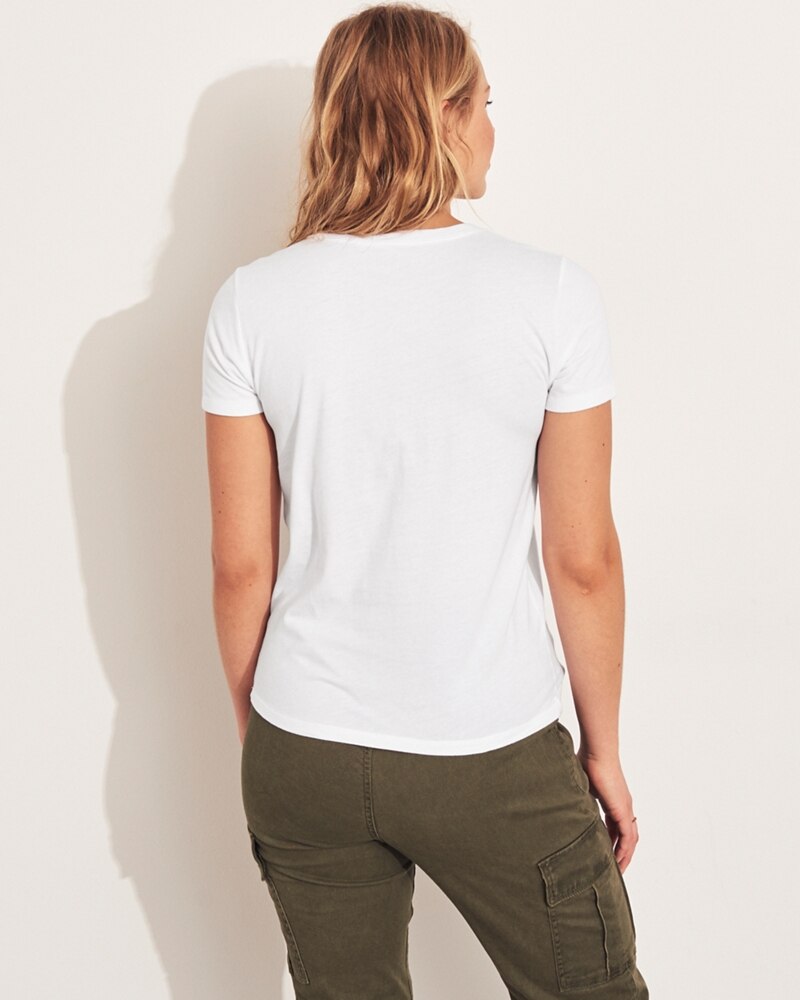 Hình Áo thun nữ Hollister HCO-US-NT09 Embroidered Graphic Tee