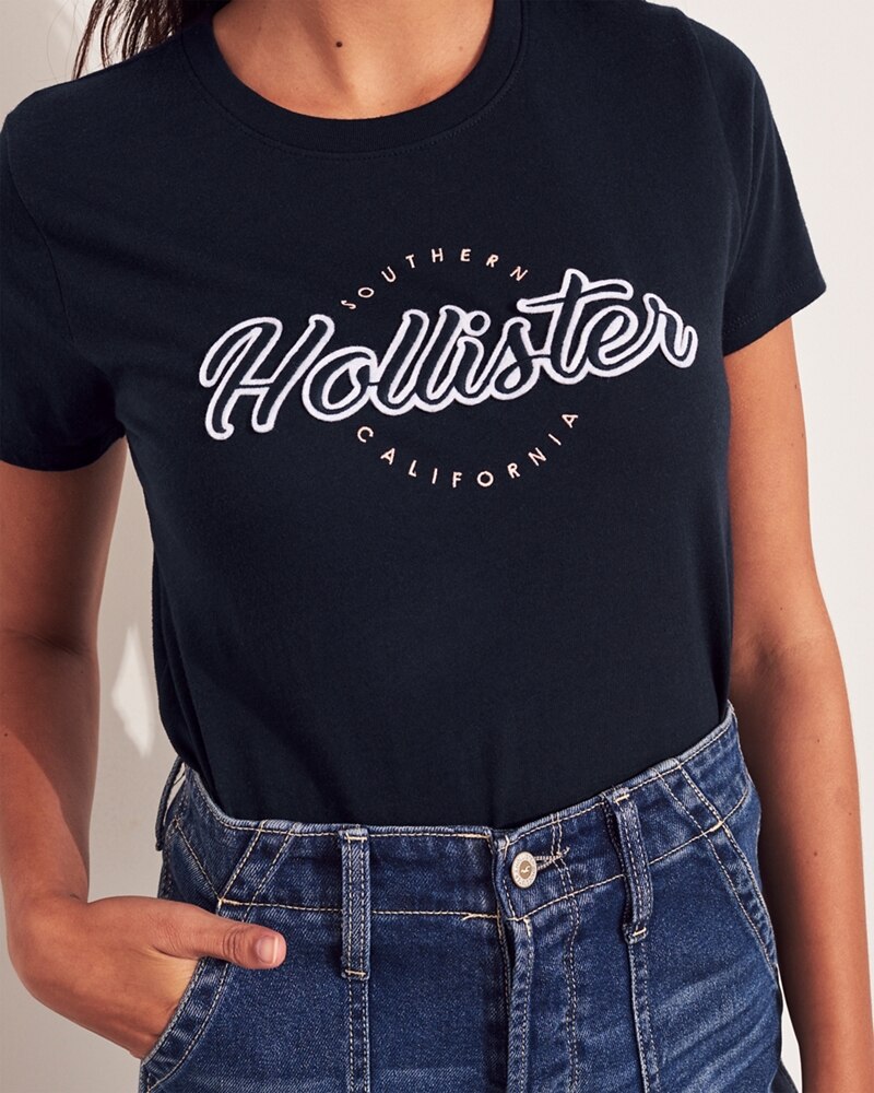 Hình Áo thun nữ Hollister HCO-US-NT10 Logo Graphic Tee