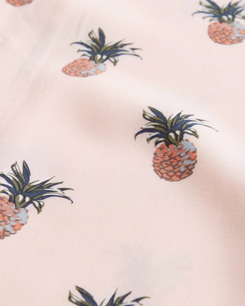 Hình Áo sơmi nam Hollister HCO-US-SM28 Short-Sleeve Pineapple Shirt