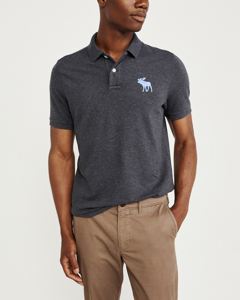 Hình Áo thun polo Abercrombie & Fitch AF-US-P47 Stretch Exploded Icon Polo