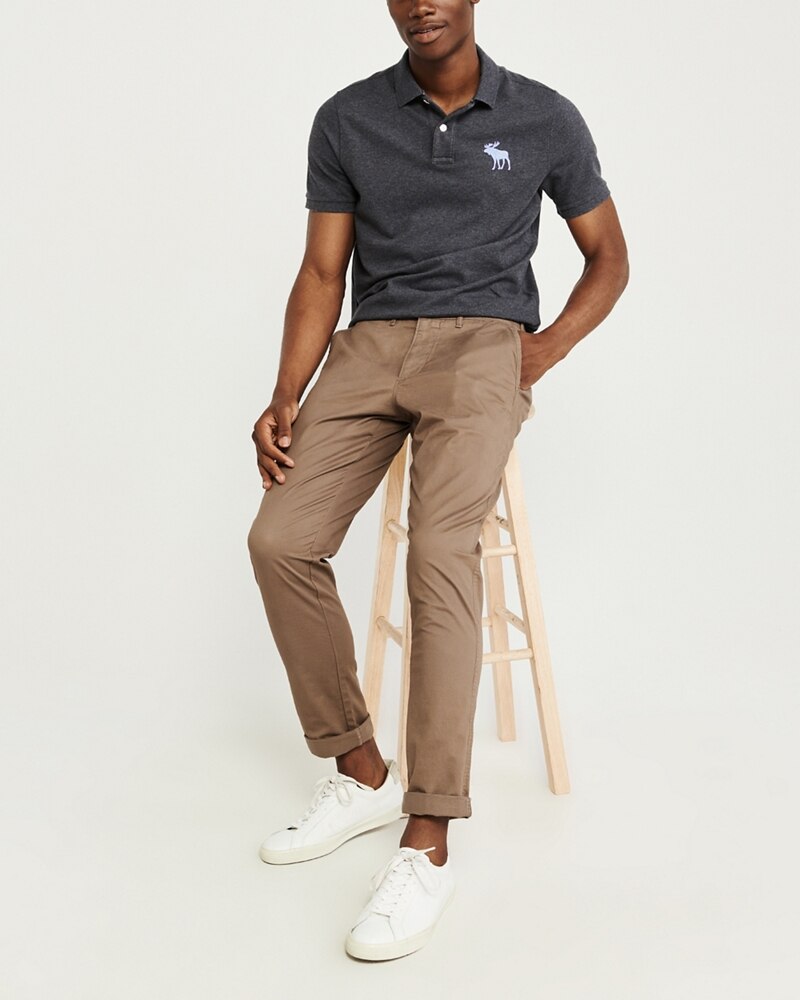 Hình Áo thun polo Abercrombie & Fitch AF-US-P47 Stretch Exploded Icon Polo