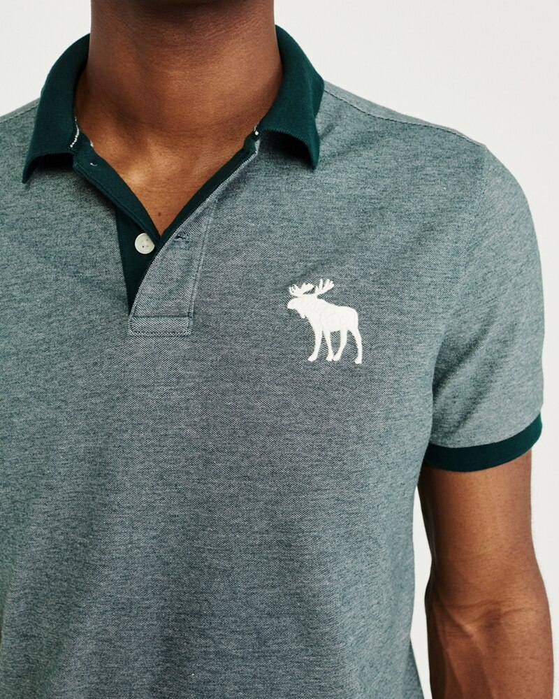 Hình Áo thun polo Abercrombie & Fitch AF-US-P48 Stretch Exploded Icon Polo