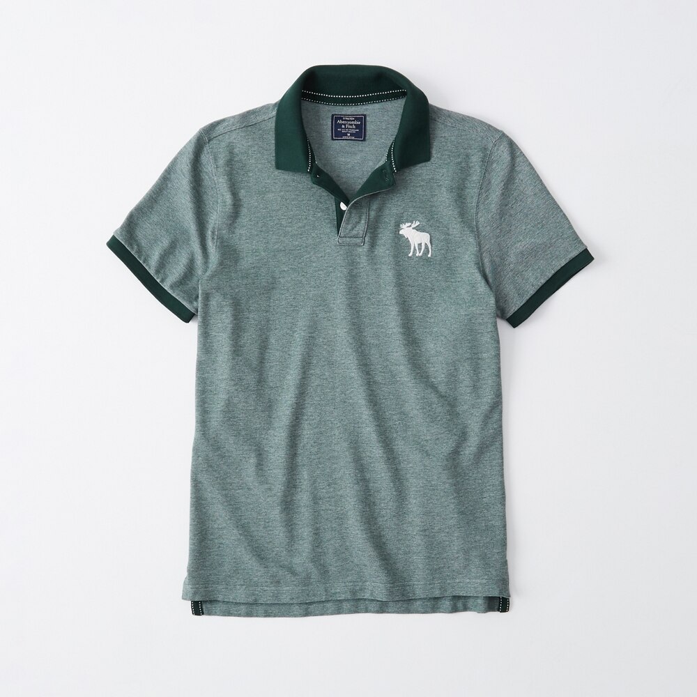 Hình Áo thun polo Abercrombie & Fitch AF-US-P48 Stretch Exploded Icon Polo