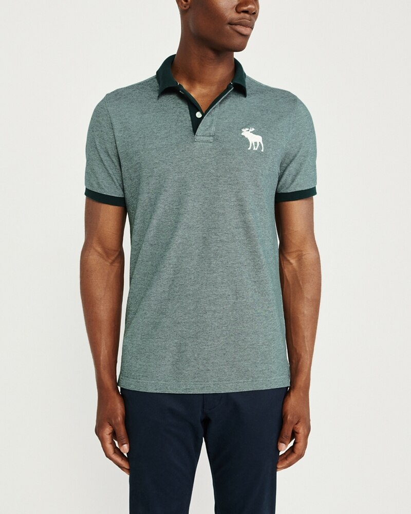 Hình Áo thun polo Abercrombie & Fitch AF-US-P48 Stretch Exploded Icon Polo