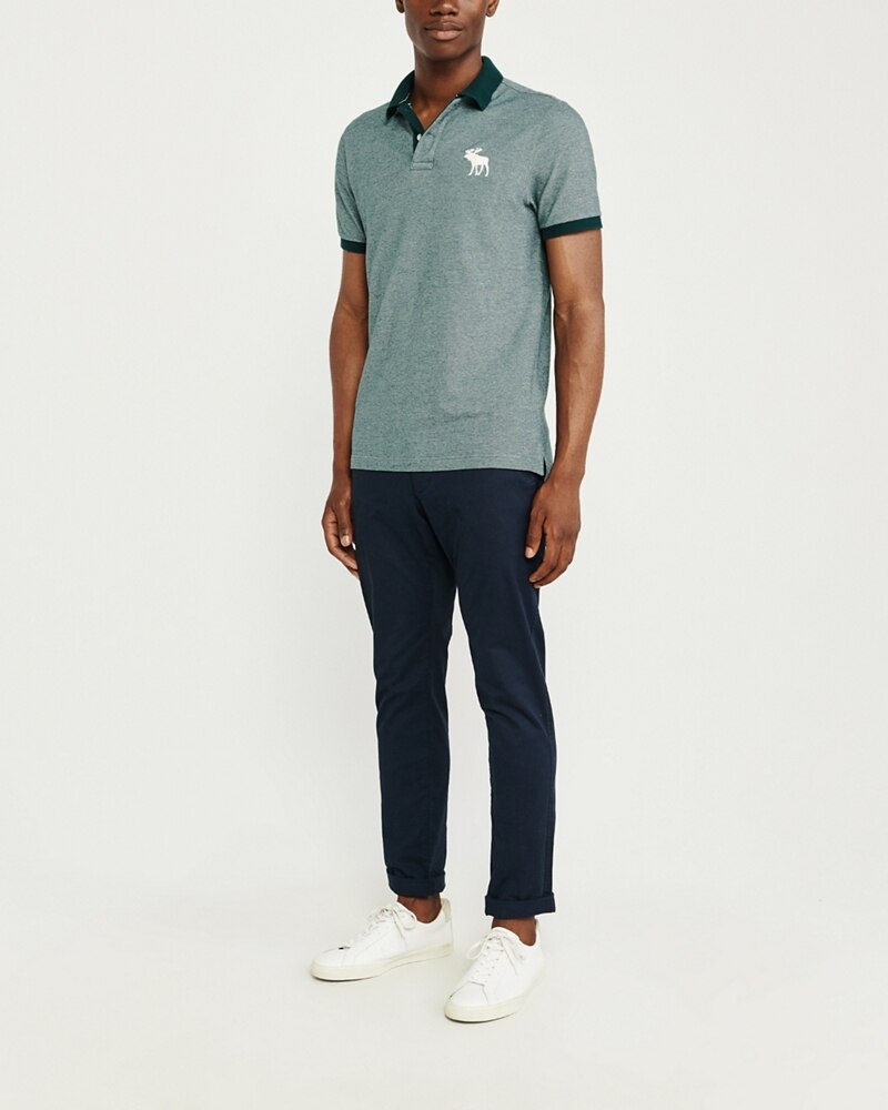 Hình Áo thun polo Abercrombie & Fitch AF-US-P48 Stretch Exploded Icon Polo