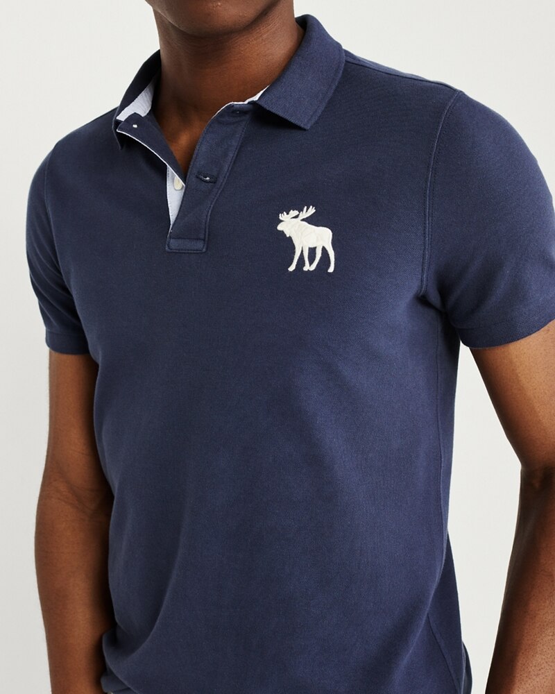 Hình Áo thun polo Abercrombie & Fitch AF-US-P49 Super Slim Exploded Icon Polo