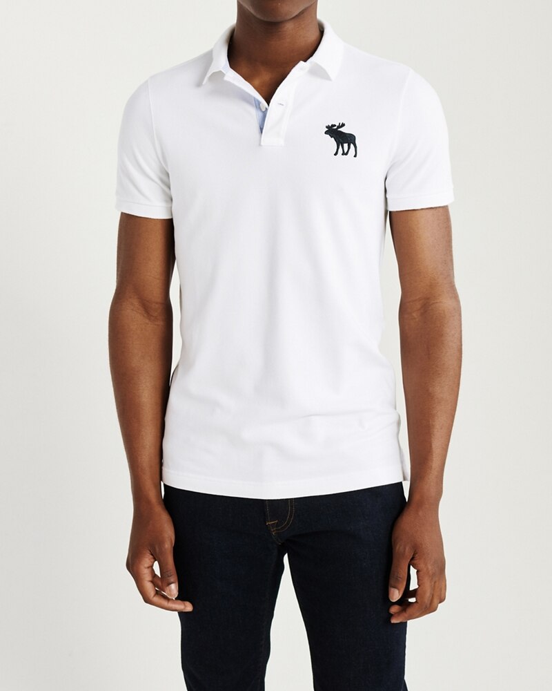 Hình Áo thun polo Abercrombie & Fitch AF-US-P51 Super Slim Exploded Icon Polo