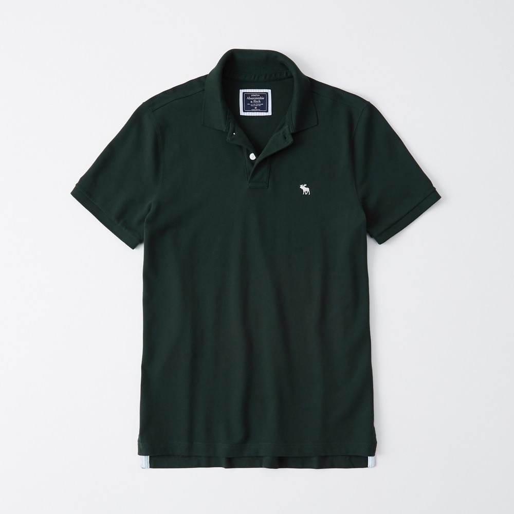 Hình Áo thun polo Abercrombie & Fitch AF-US-P56 Stretch Icon Polo Dark Green