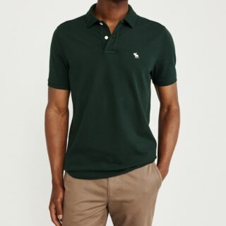 Hình Áo thun polo Abercrombie & Fitch AF-US-P56 Stretch Icon Polo Dark Green