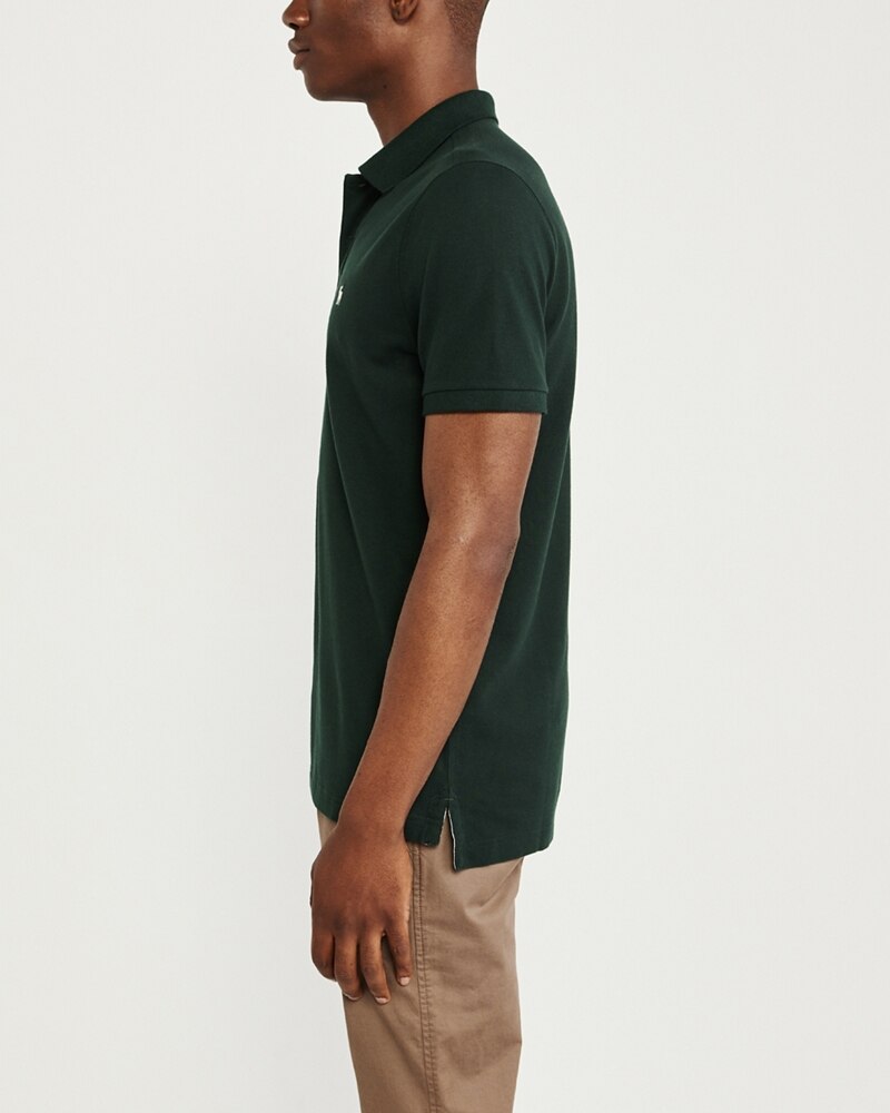 Hình Áo thun polo Abercrombie & Fitch AF-US-P56 Stretch Icon Polo Dark Green