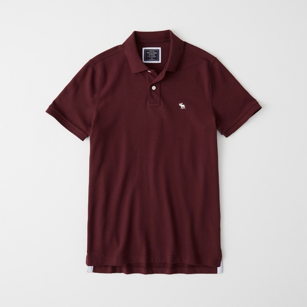 Hình Áo thun polo Abercrombie & Fitch AF-US-P58 Stretch Icon Polo Burgundy