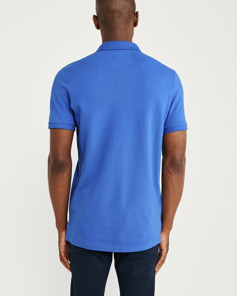 Hình Áo thun polo Abercrombie & Fitch AF-US-P59 Stretch Icon Polo Blue