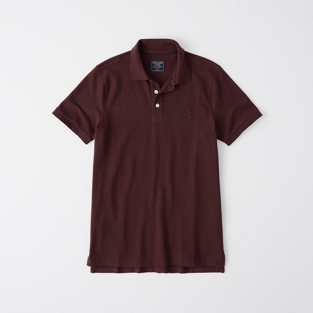 Hình Áo thun polo Abercrombie & Fitch AF-US-P60 Stretch Icon Polo Burgundy