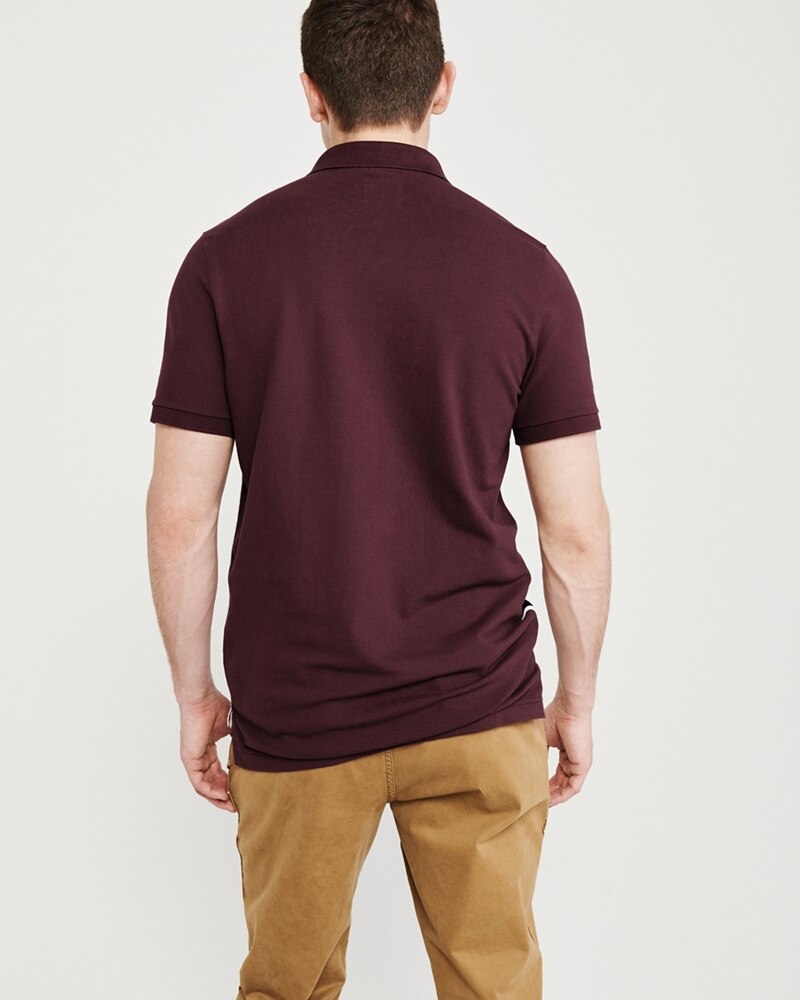 Hình Áo thun polo Abercrombie & Fitch AF-US-P62 Logo Tape Stretch Polo