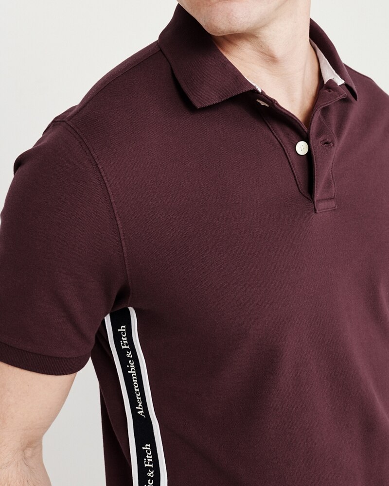 Hình Áo thun polo Abercrombie & Fitch AF-US-P62 Logo Tape Stretch Polo
