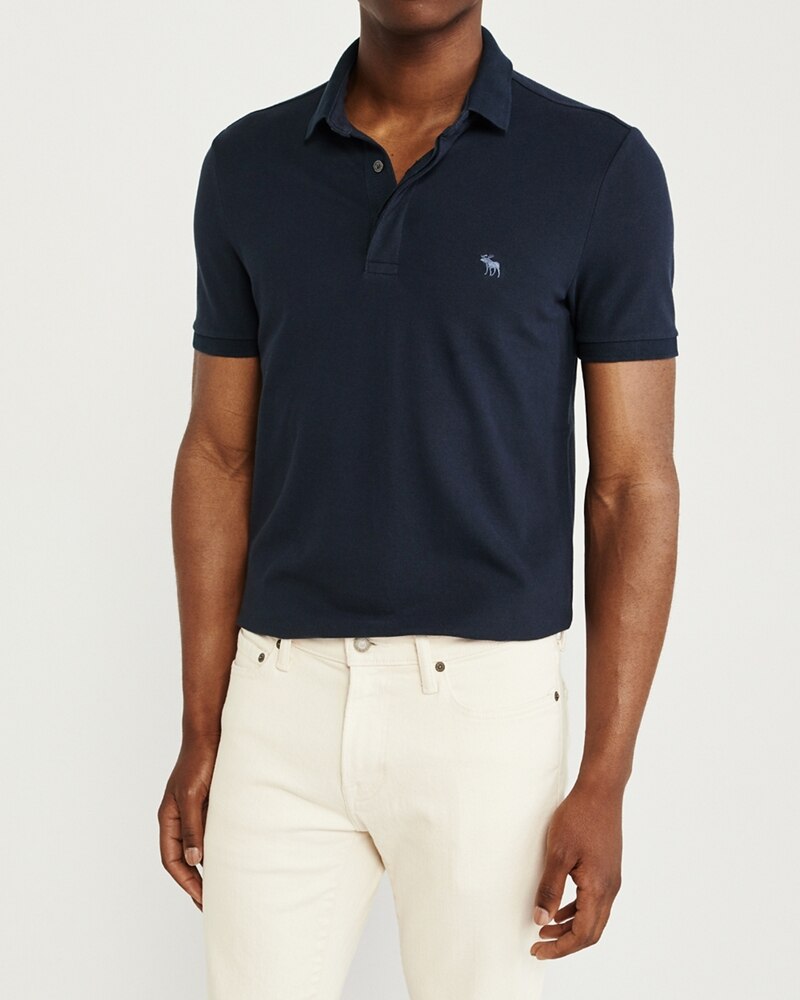 Hình Áo thun polo Abercrombie & Fitch AF-US-P63 Concealed Placket Polo