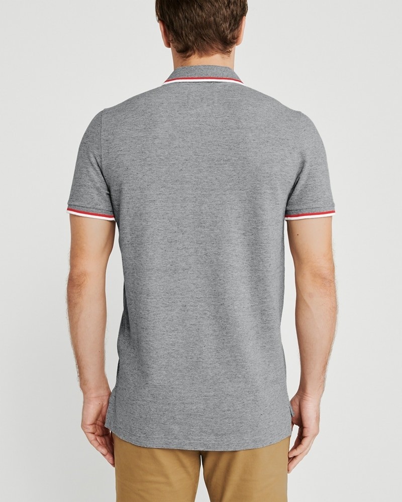 Hình Áo thun polo Abercrombie & Fitch AF-US-P64 Tipped Icon Stretch Polo