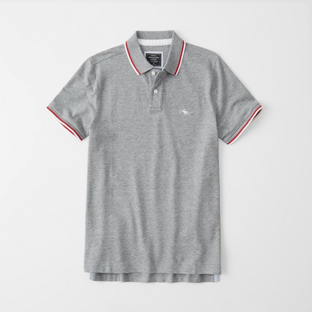 Hình Áo thun polo Abercrombie & Fitch AF-US-P64 Tipped Icon Stretch Polo