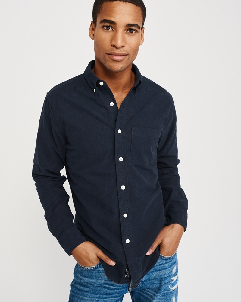 Hình Áo sơmi nam Abercrombie & Fitch AF-US-SM94 Oxford Shirt Signature Fit