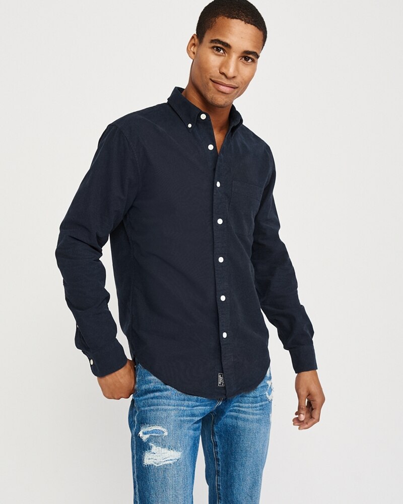 Hình Áo sơmi nam Abercrombie & Fitch AF-US-SM94 Oxford Shirt Signature Fit