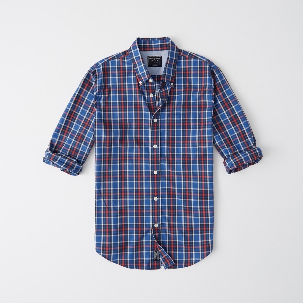 Hình Áo sơmi nam Abercrombie & Fitch AF-US-SM95 Plaid Poplin Shirt