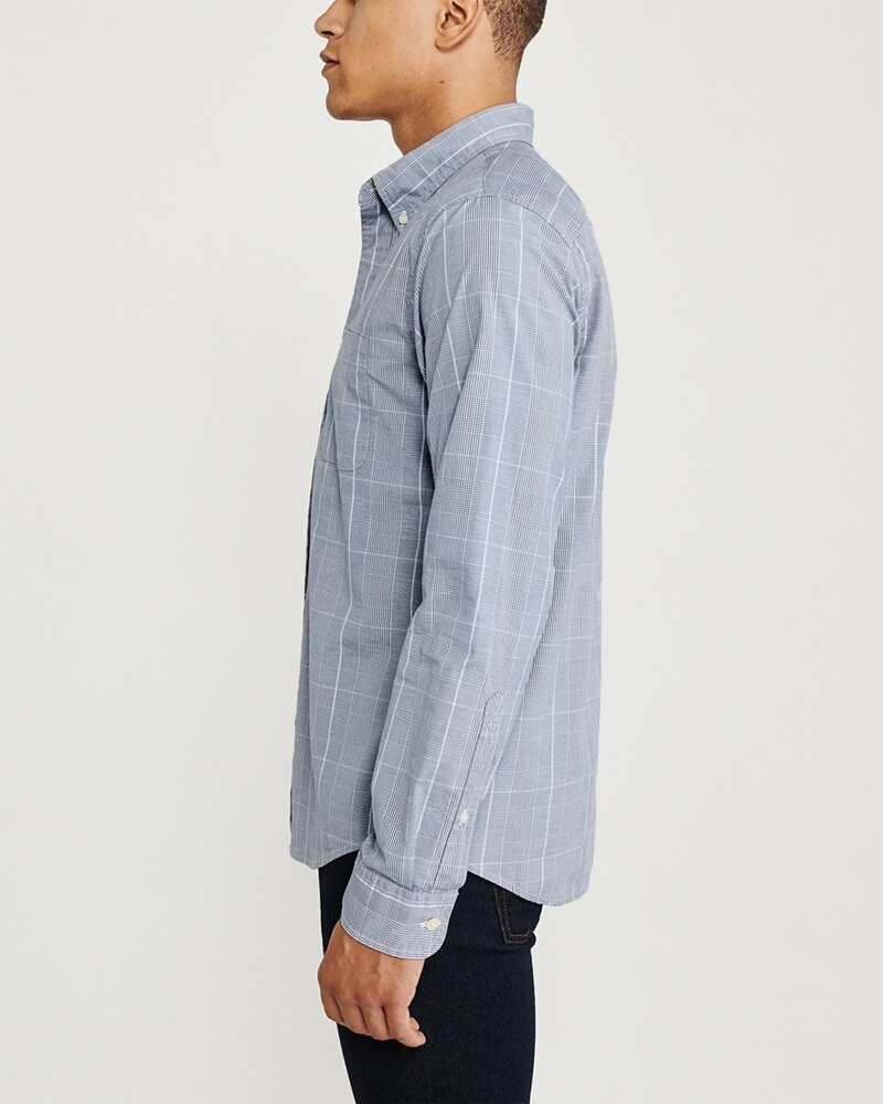 Hình Áo sơmi nam Abercrombie & Fitch AF-US-SM96 Icon Poplin Shirt